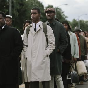Still of Wendell Pierce and Stephan James in Selma 2014