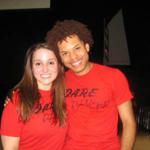 With fellow teaching artist Rachel Marie Laporte at final DARE Dance Assembly