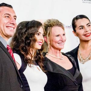 Jalal Nuhaily Iman Fakih Terry Ross and Mina Polanko at the premier of The Last Resort 2014