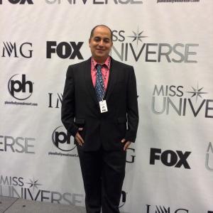 Esteban Escobar aka Steven Escobar (CEO, President & Executive Editor-In-Chief from Diversity News Magazine) Attends Miss Universe 2015 Final Telecast on FOX at Axis Theater Planet Hollywood Resort & Casino on 12-20-2015.