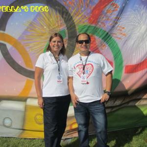 Stella Gomez and Steven Escobar at the 2012 AIDS Walk Los Angeles in West Hollywood CA