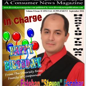 Diversity News Magazine Special Print Autumn Edition Featuring and Honoring The Man In Charge Steven Escobar. Published: 9/9/2011