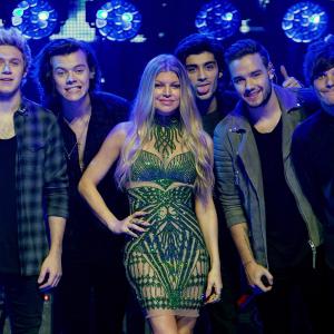 Fergie, Liam Payne, Harry Styles, Zayn Malik, Niall Horan and Louis Tomlinson at event of Dick Clark's Primetime New Year's Rockin' Eve with Ryan Seacrest 2015 (2014)