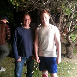 Zack with Director of Maker Shack Agency Alex Winter who play Bill in Bill and Teds Excellent Adventure