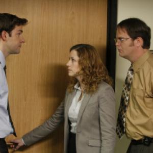 Still of Jenna Fischer Rainn Wilson and John Krasinski in The Office 2005