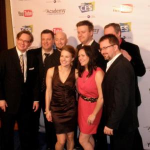 Aidan 5 Team at Academy of Web Television awards.