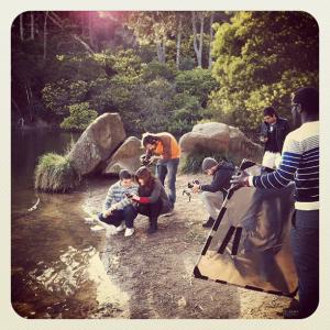 Shooting the film DO AVESSO - Mother (Film for Canon Spring Collection 2012)