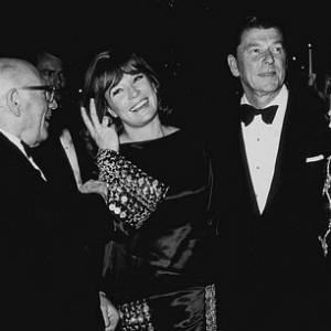 Ronald Reagan with Shirley MacLaine and wife Nancy C 1972