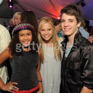 Amber Barbell with Olivia Holt and Brandon Tyler Russell Actress Amber Barbell at the launch of the MetroPCS Huawei M835 sanctioned by tokidoki at the tokidoki flagship store on November 3 2011 in Los Angeles California