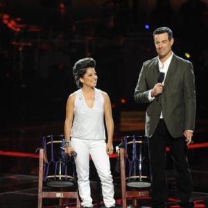 Still of Carson Daly and Vicci Martinez in The Voice (2011)
