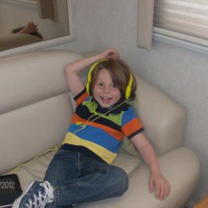 Gibson in his trailer on Bones April 20th 2011