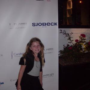 My sister Audrey Sjobeck at Sjobeck Fashion Show