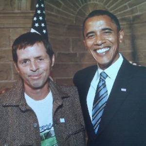 My Uncle Erik Sjobeck with Mr President Barack O'Bama