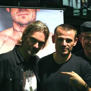 Yan Birch, Kim Sønderholm, Jonas Wolcher at our booth during Weekend of Hell, Oberhausen, Germany. Cannibal Fog Tor 2015