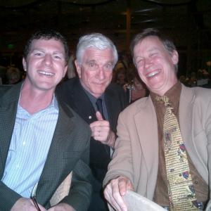 Peter Greenwald, Leslie Nielson and Colorado Governor John Hickenlooper