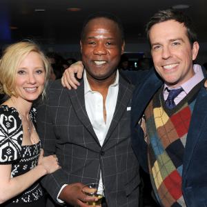 Anne Heche Isiah Whitlock Jr and Ed Helms at event of Cedar Rapids 2011