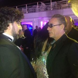 Jean-Claude Van Damme and Gabriel Schmidt at the De Grisogono Party, during Festival de Cannes.