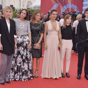 Lola Bessis with Clémence Poesy, Anne Berest, Audrey Dana, Christine and the Queens and Freddie Highmore at the Deauville American Film Festival