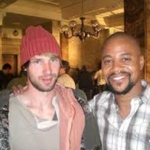 Gary Cairns and Cuba Gooding Jr on set in Bulgaria Hero Wanted