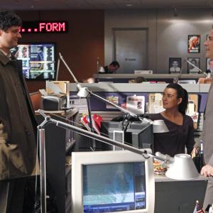 Still of Michael Weatherly Cote de Pablo and Matt Jones in NCIS Naval Criminal Investigative Service 2003