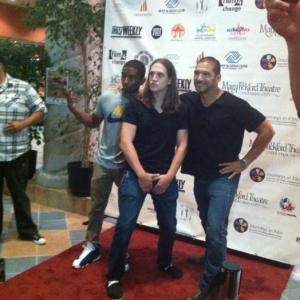 Kevin L. Walker, Paul Sloan, and Jason Mewes at the Palm Springs Film Festival (6 July, 2013).