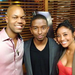 Kevin L Walker Donnabella Mortel  Michael Anthony Spady at the The Championship Rounds premiere