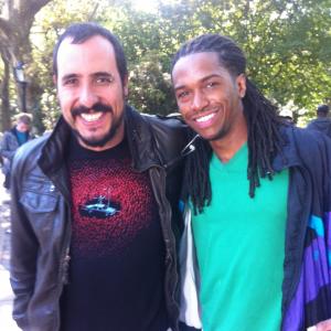 Director Alejandro Lozano y Amaurys Rodriguez