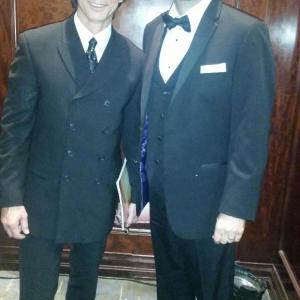 At the 2015 DGA Awards, with old friend Lou Diamond Phillips....