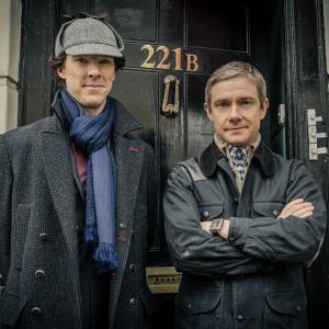 Benedict Cumberbatch and Martin Freeman Sherlock 3
