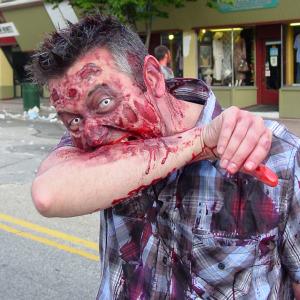 Shane O'Brien featured as a zombie in 