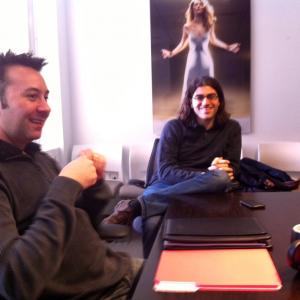 Shane OBrien and Colin Theys in development meeting for Dead Souls