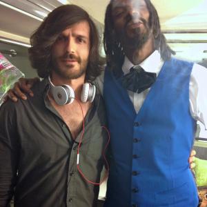 filming with Snoop Dogg