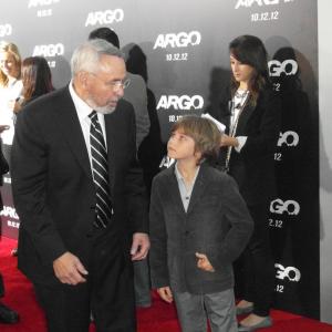 Aidan meeting the real Tony Mendez at the LA premiere of ARGO.