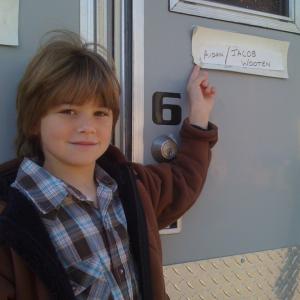 Aidan aka Jacob Wooten at his trailer on the NCIS set