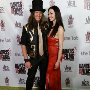 Kaley Victoria Rose and Thor Wixom at the Dances With Film Festival premier of Axiom.