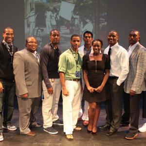 Kesav center w the 2011 HBO American Black Film Festival Short Film Finalists
