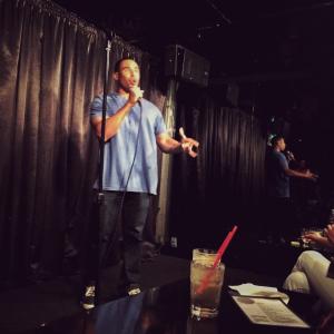 Matthew Jordan performing at The Comedy Store-Belly Room