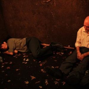 Still of Alex Pop and Andrei Fasola in Two Men in a Grave (2010)
