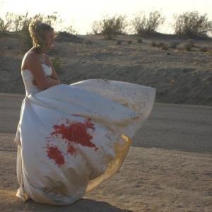 Dayna Schaaf on the set of Desert Wedding
