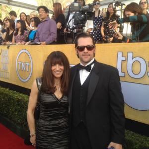 Ford Austin and Emmy award winner Lauree Dash on the red carpet at the SAG awards