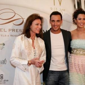 Daniela de Angel, Jacqueline Bisset, and Ricard Sales at the Ibiza International Film Festival.