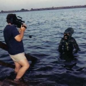 Me in costume while filming water scenes in Shark River New Jersey