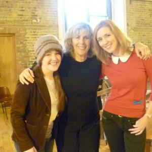 LA based acting coach Margie Haber with actresses Naseen Morgan left  Brenda McNeill right  Live the Life Workshop Dublin Ireland 2012