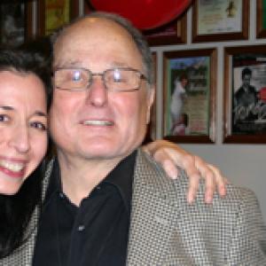 Diana Maiocco with Budd Friedman at the reading for 