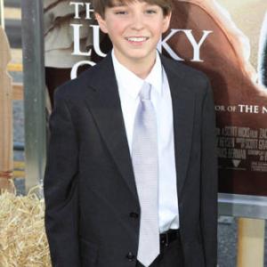 Cole Jackson at the premiere of The Lucky One in Los Angeles