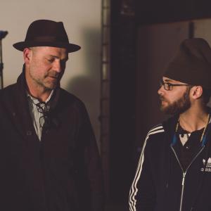 w/ Gord Downie on the set of 