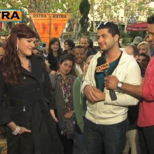 Walid on NBCs EXTRA with Mario Lopez interviewing Sara Rue February 2011