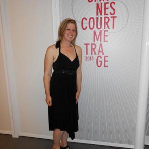 Whitney Mornson at the Short Film Corner during Cannes