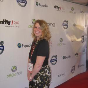 Whitney Mornson posing on the red carpet for NFFTY