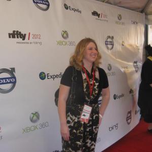 Whitney Mornson on the red carpet for National Film Festival for Talented Youth in Seattle Washington